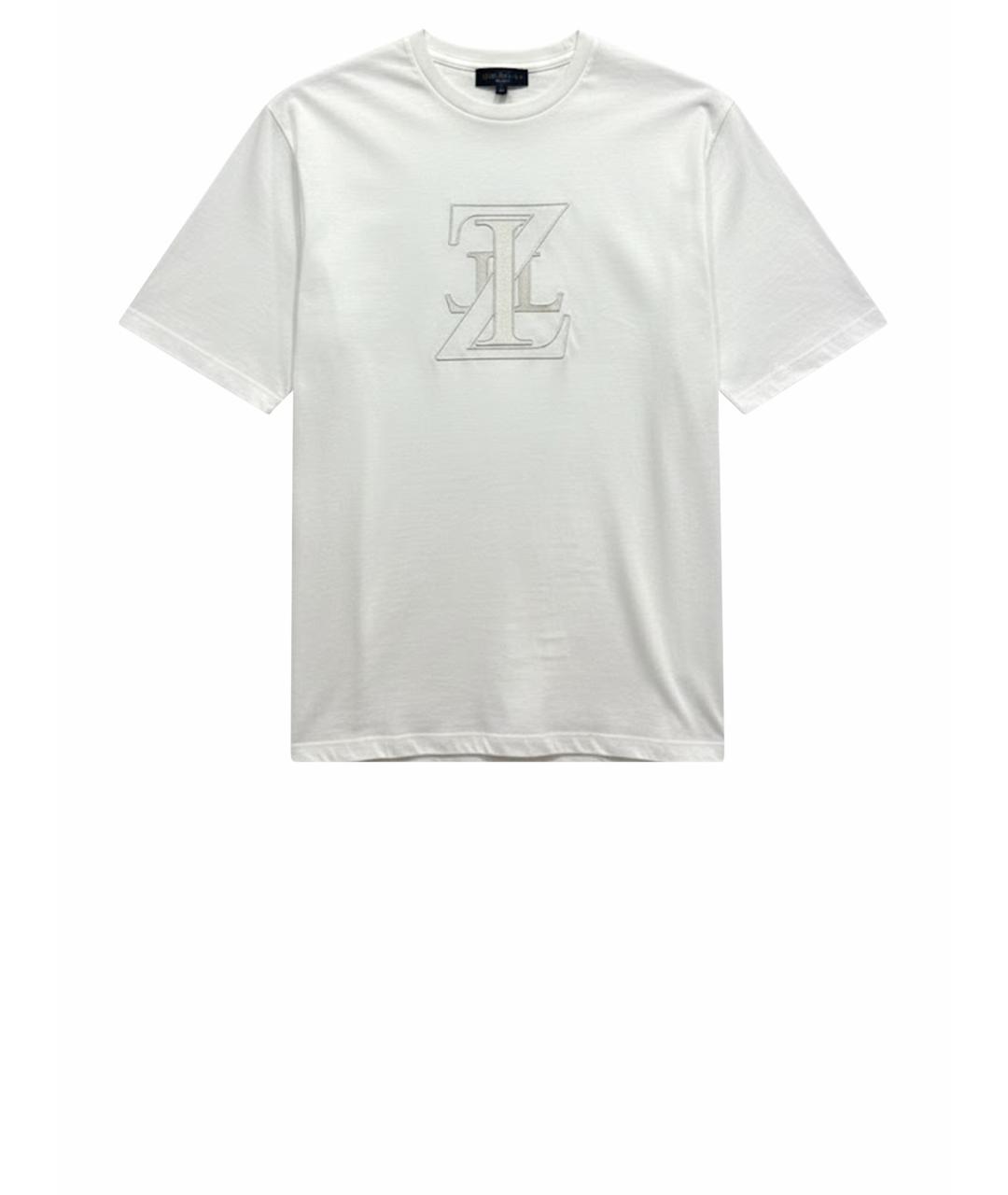 ZILLI Белая хлопковая футболка, фото 1