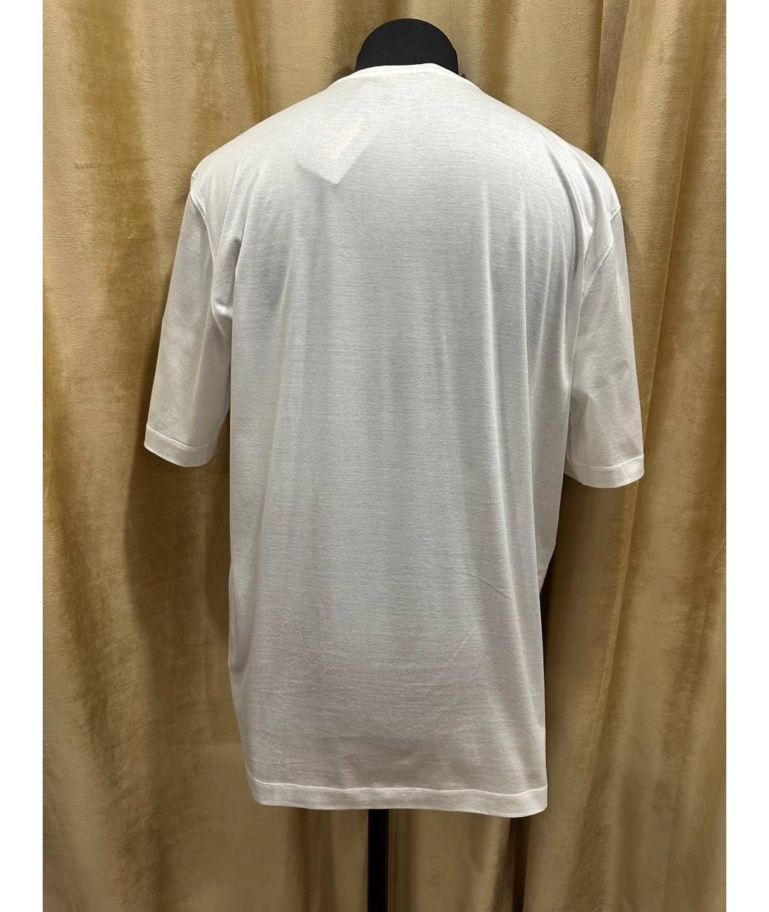 ZILLI Белая хлопковая футболка, фото 2