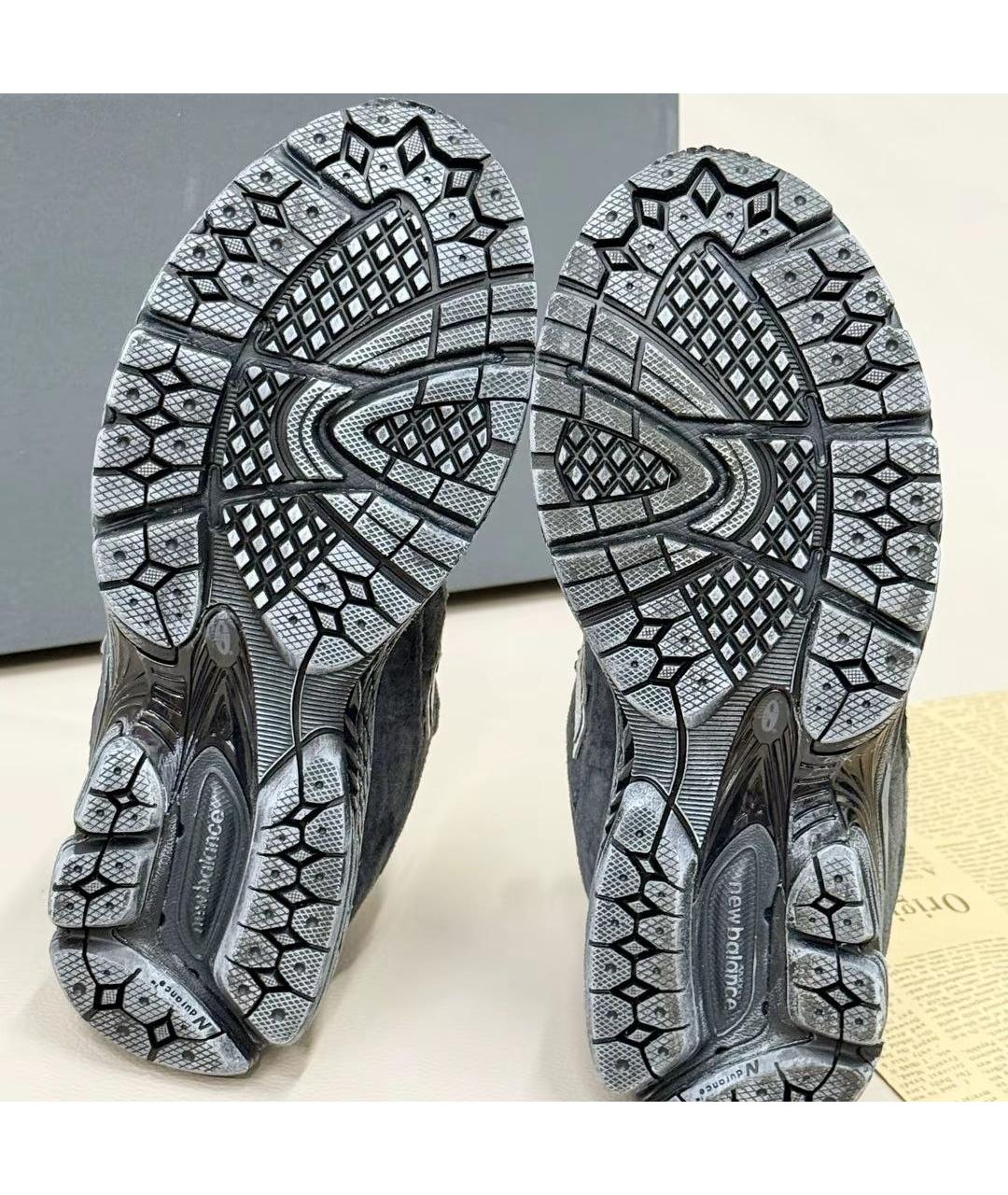 NEW BALANCE Серые текстильные кроссовки, фото 6