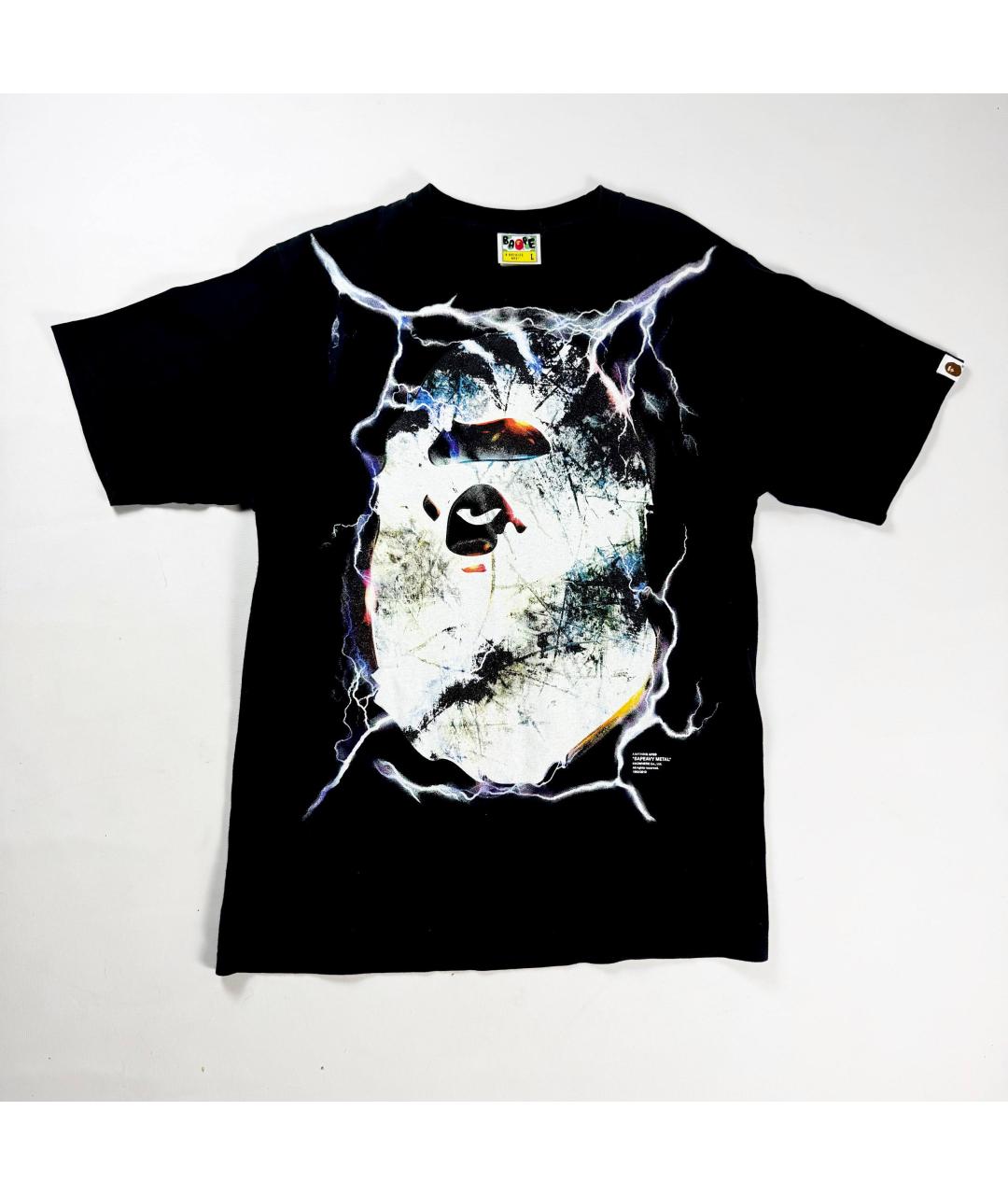 BAPE Черная хлопковая футболка, фото 2