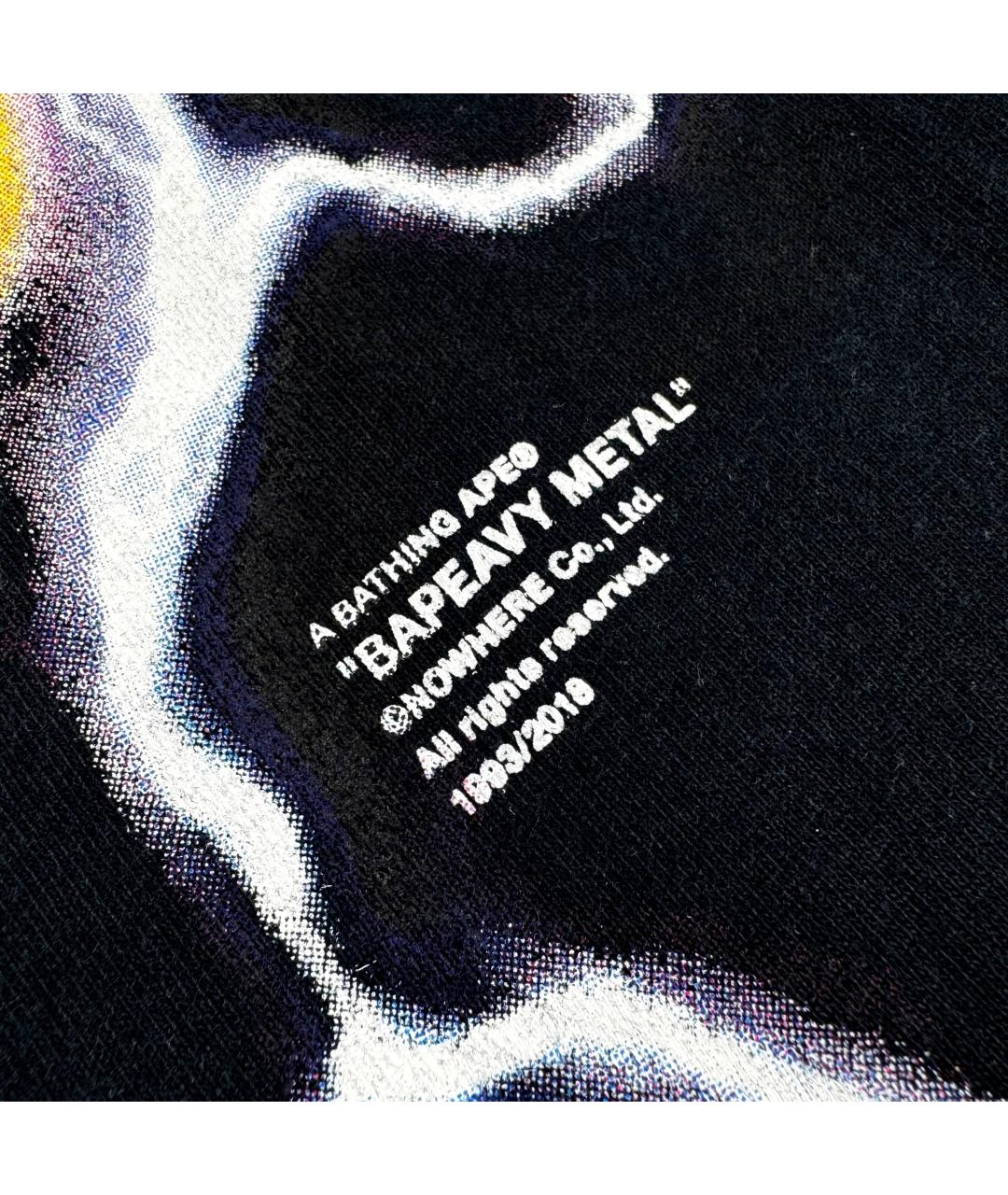 BAPE Черная хлопковая футболка, фото 4