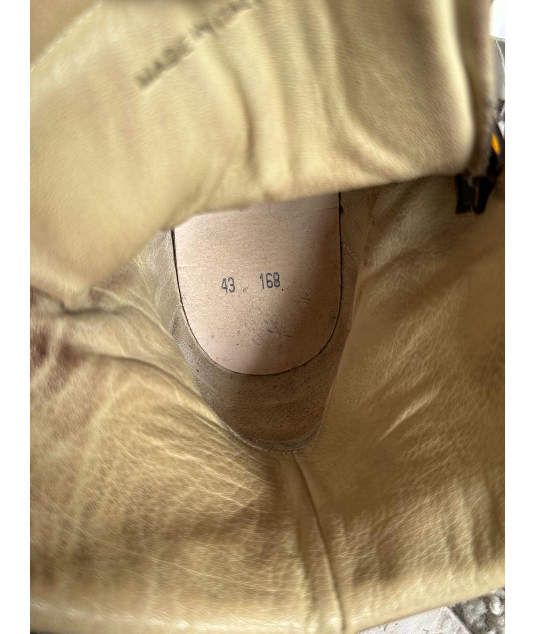 MAISON MARGIELA Мульти кожаные высокие ботинки, фото 8