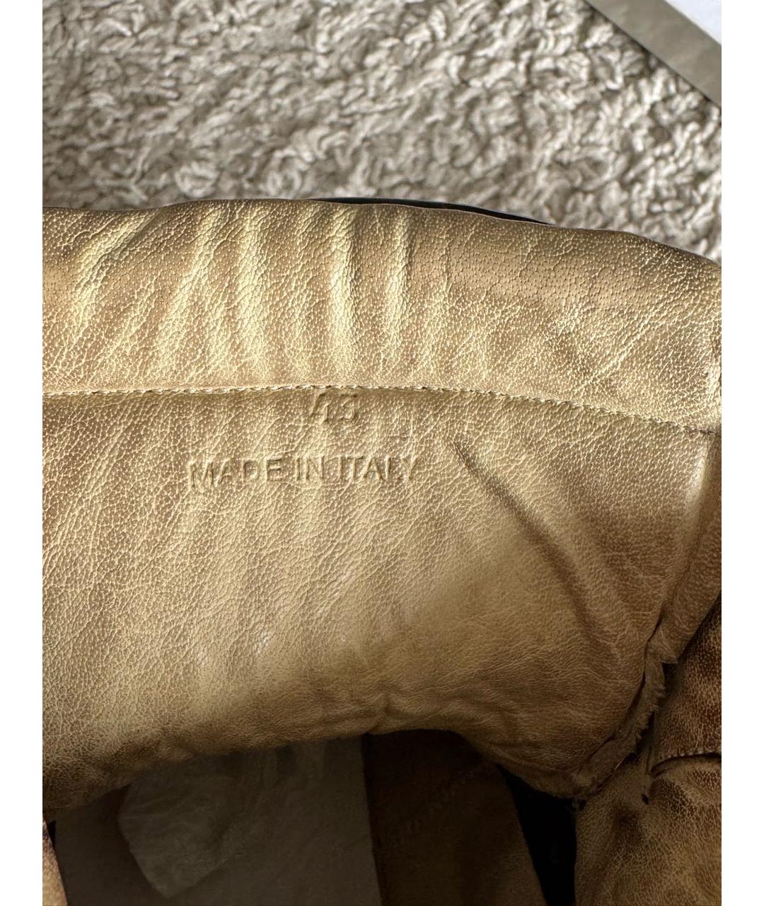 MAISON MARGIELA Мульти кожаные высокие ботинки, фото 6