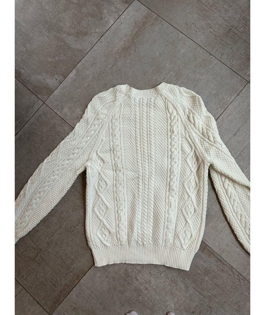 BRUNELLO CUCINELLI Белый хлопковый джемпер / свитер, фото 2