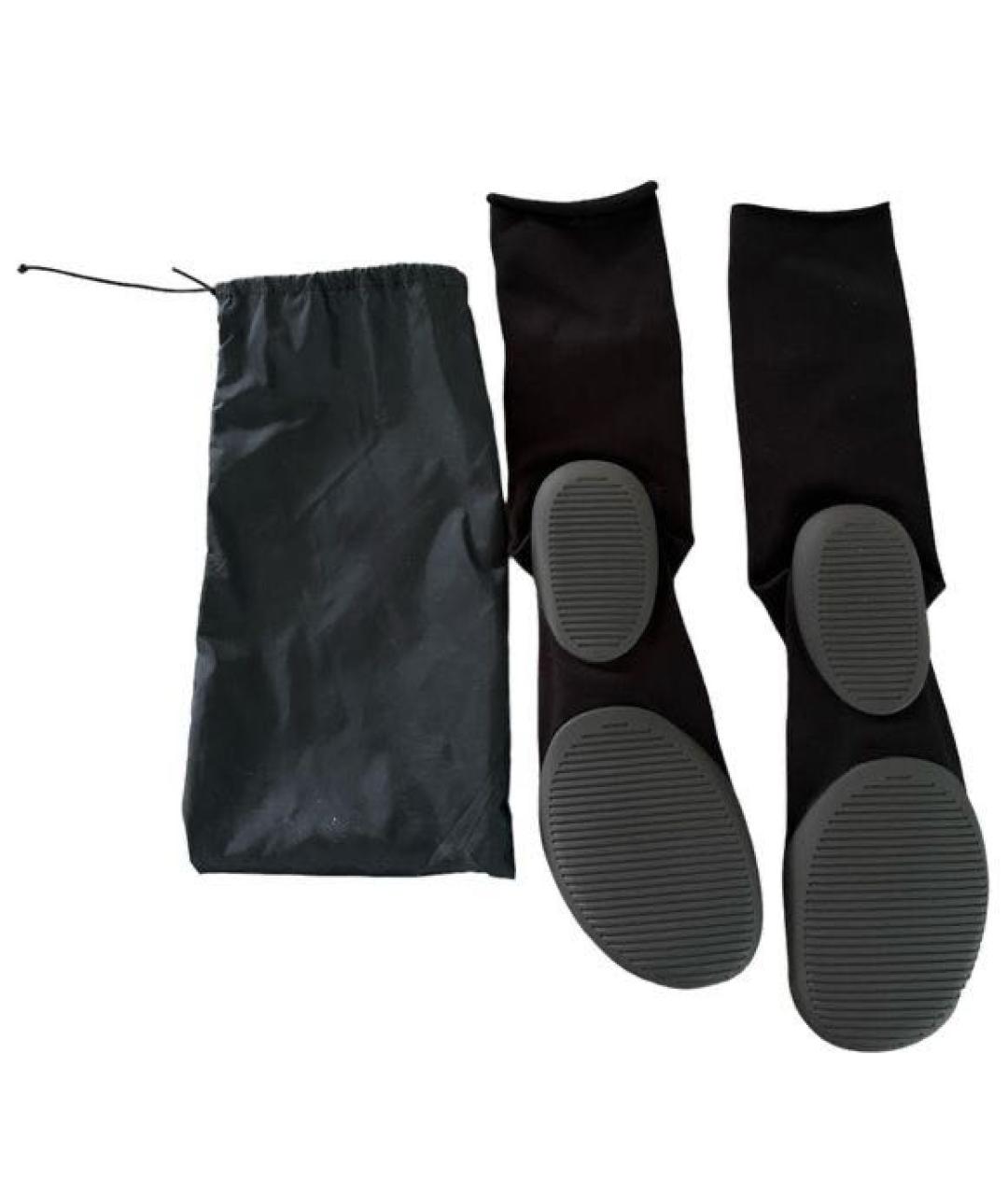 YEEZY Черные синтетические высокие кроссовки / кеды, фото 3