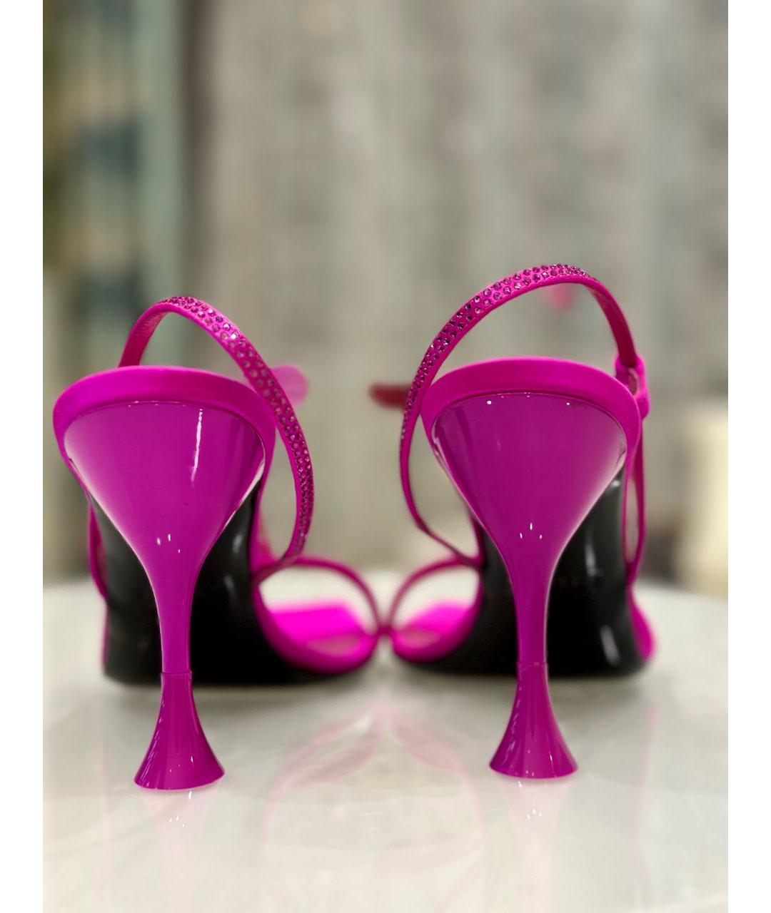 3JUIN Фуксия текстильные босоножки, фото 4