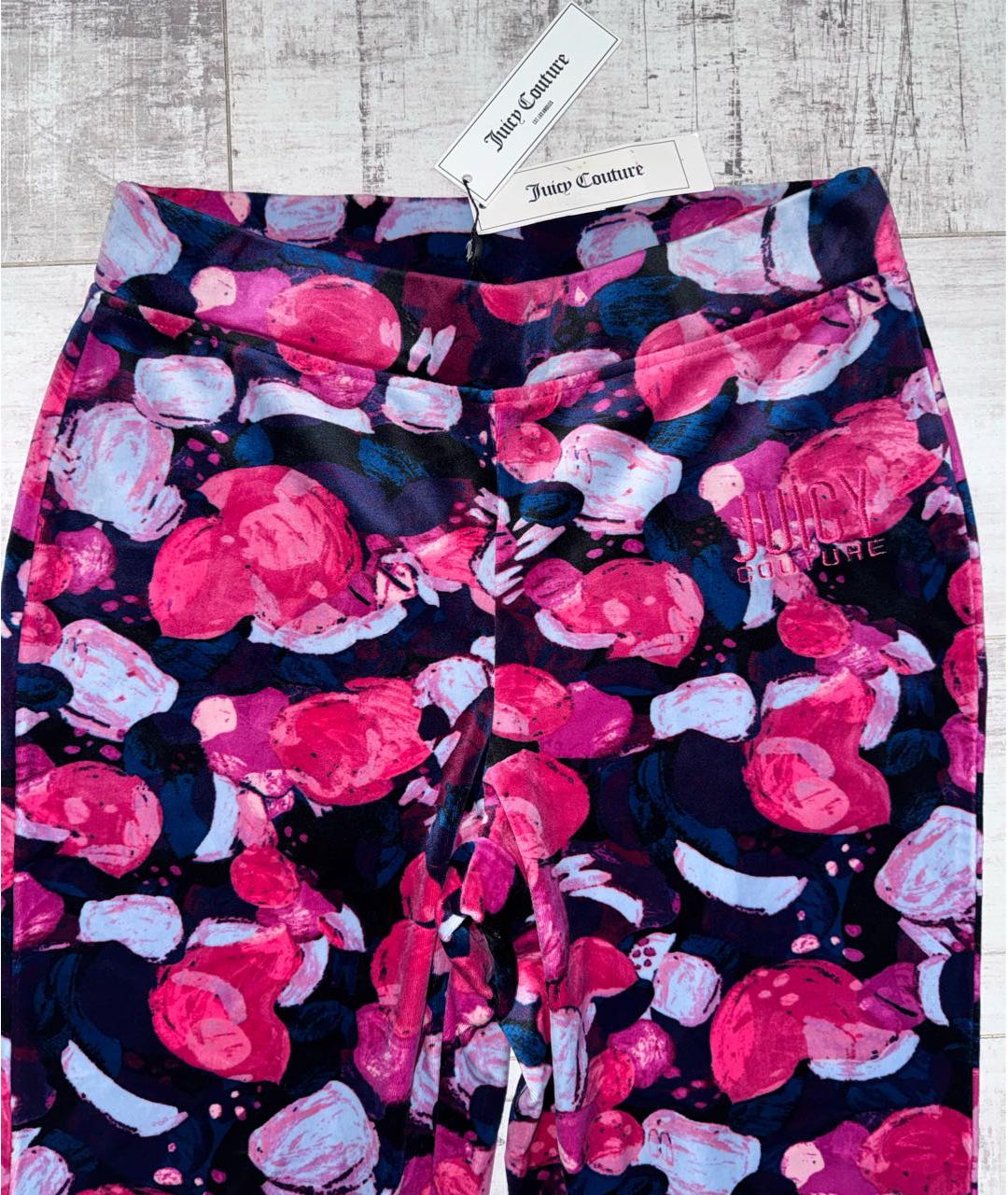 JUICY COUTURE Мульти полиэстеровые брюки узкие, фото 2
