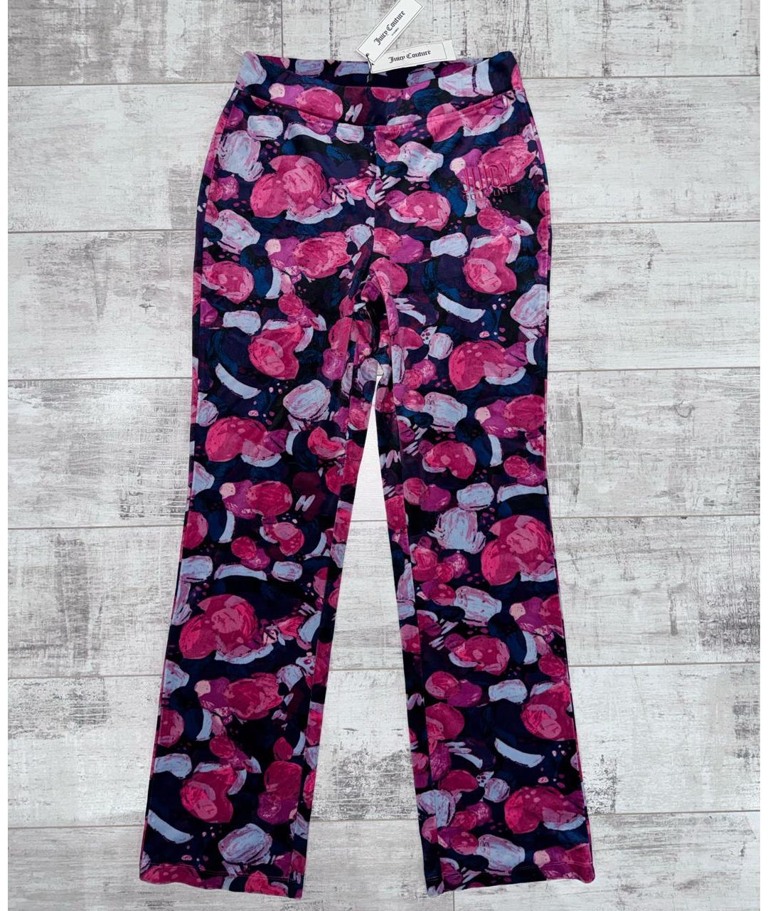 JUICY COUTURE Мульти полиэстеровые брюки узкие, фото 5