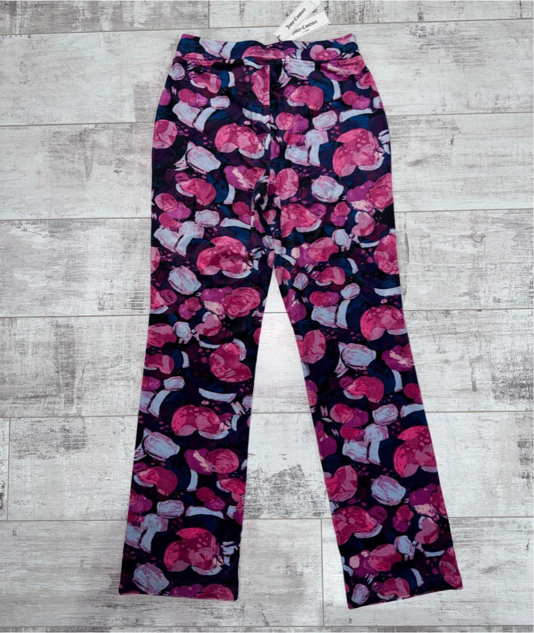 JUICY COUTURE Мульти полиэстеровые брюки узкие, фото 6