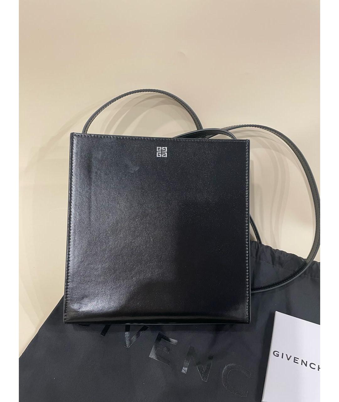 GIVENCHY Черная кожаная сумка на плечо, фото 2