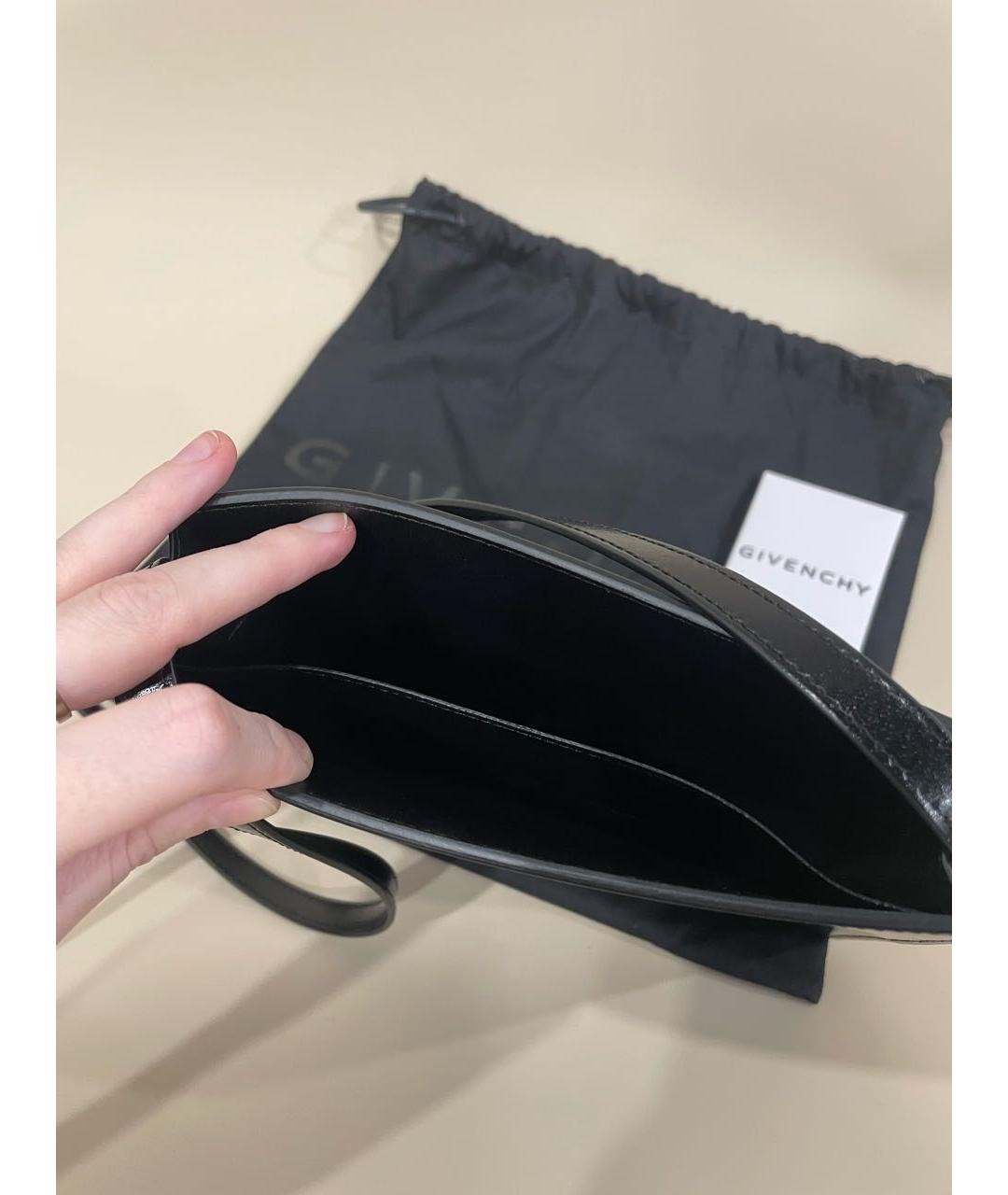 GIVENCHY Черная кожаная сумка на плечо, фото 5