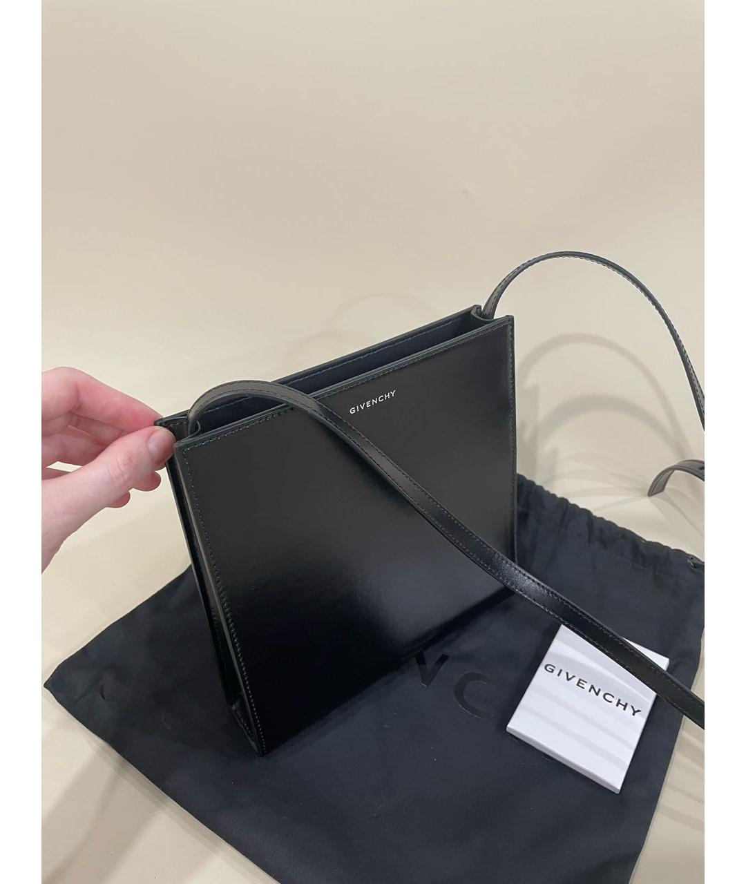 GIVENCHY Черная кожаная сумка на плечо, фото 3