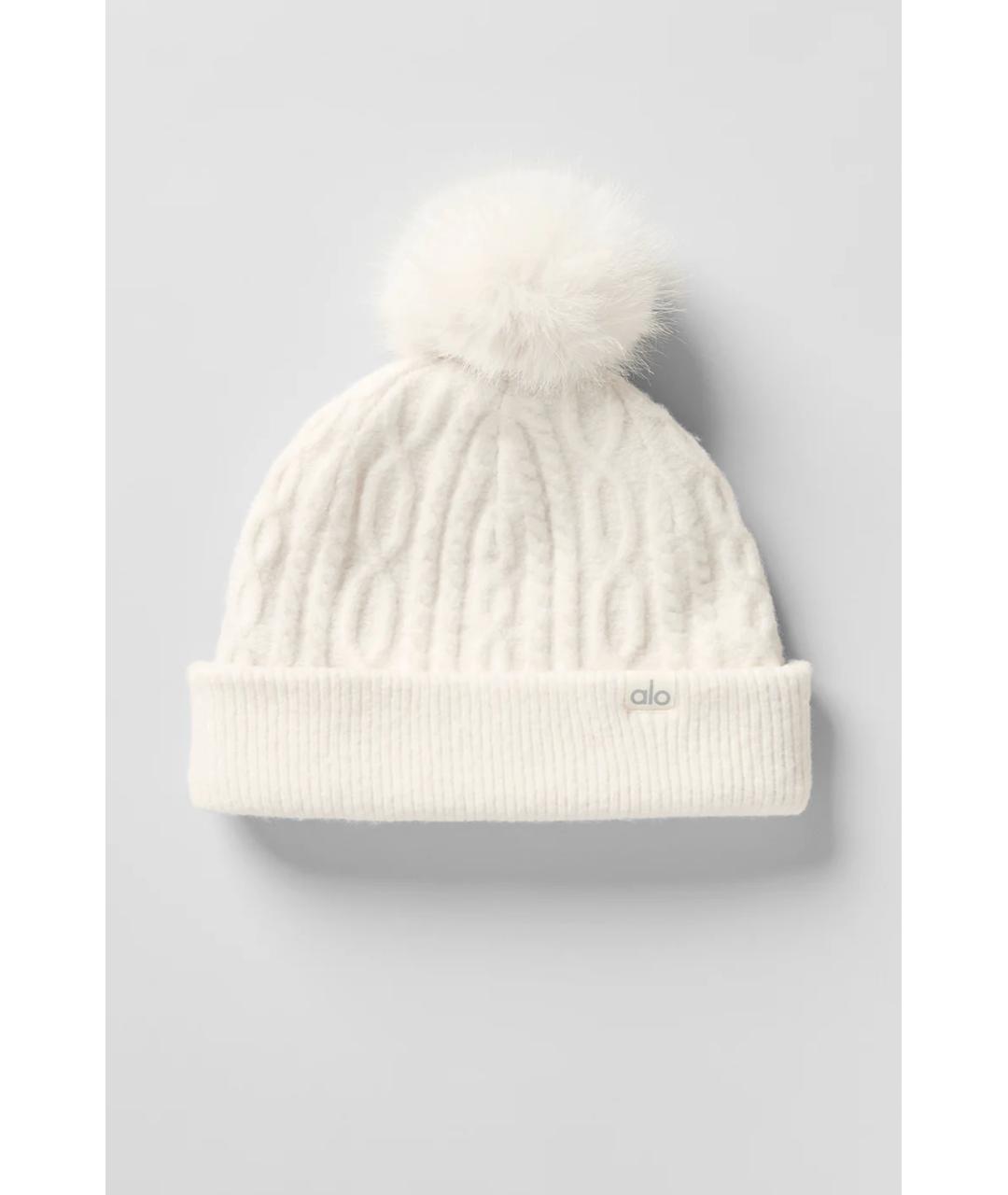 ALO YOGA Бежевая шерстяная шапка, фото 3