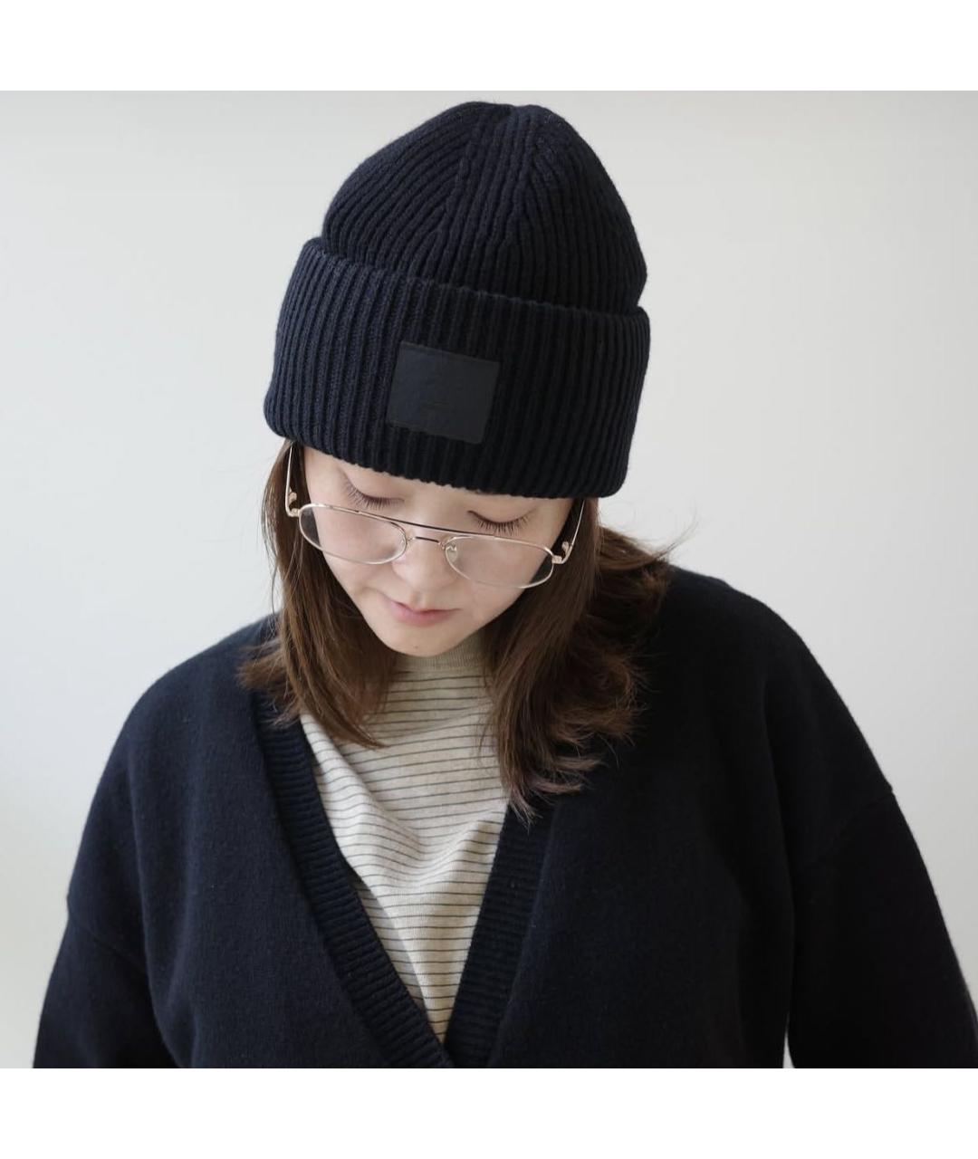 ACNE STUDIOS Черная шерстяная шапка, фото 5