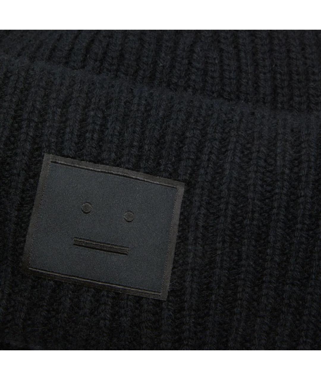 ACNE STUDIOS Черная шерстяная шапка, фото 2