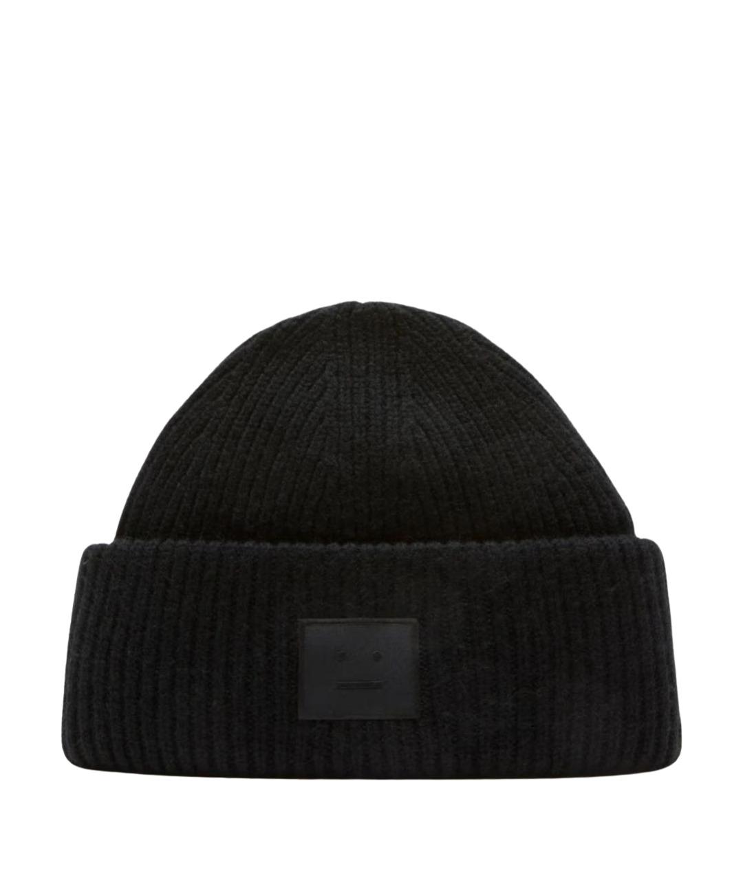 ACNE STUDIOS Черная шерстяная шапка, фото 1