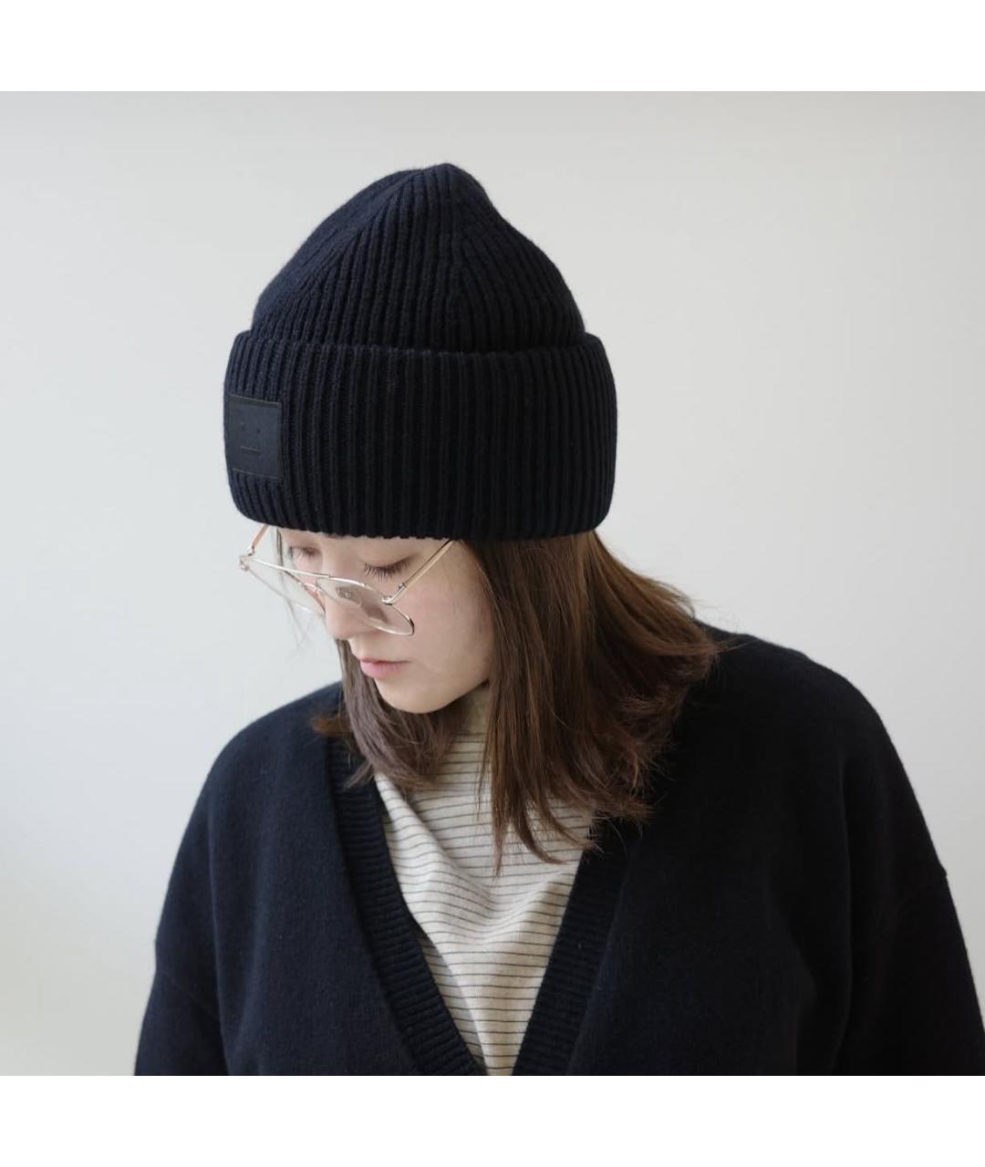 ACNE STUDIOS Черная шерстяная шапка, фото 6