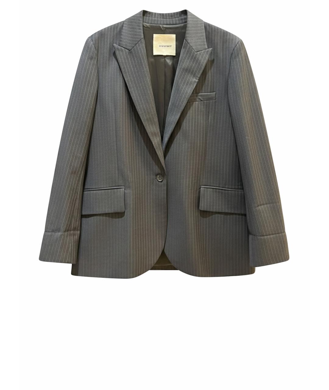 BA&SH Темно-синий полиэстеровый жакет/пиджак, фото 1