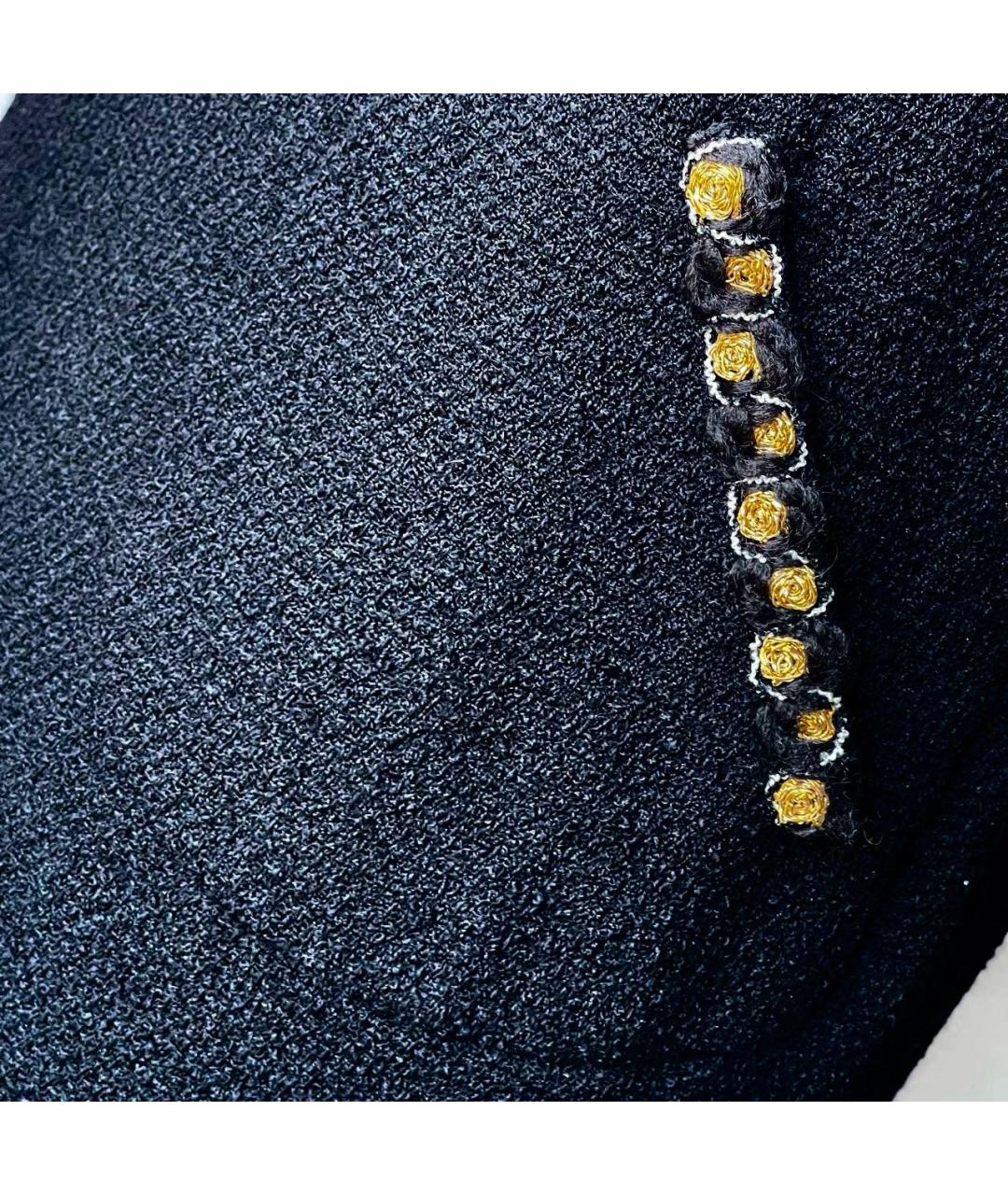 CHANEL Черная твидовая юбка миди, фото 2