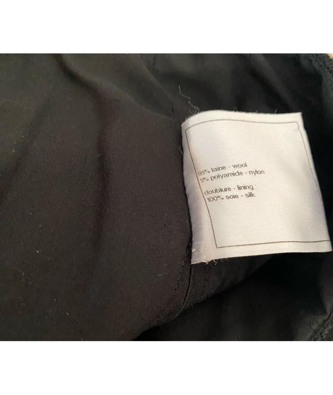 CHANEL Черная твидовая юбка миди, фото 5