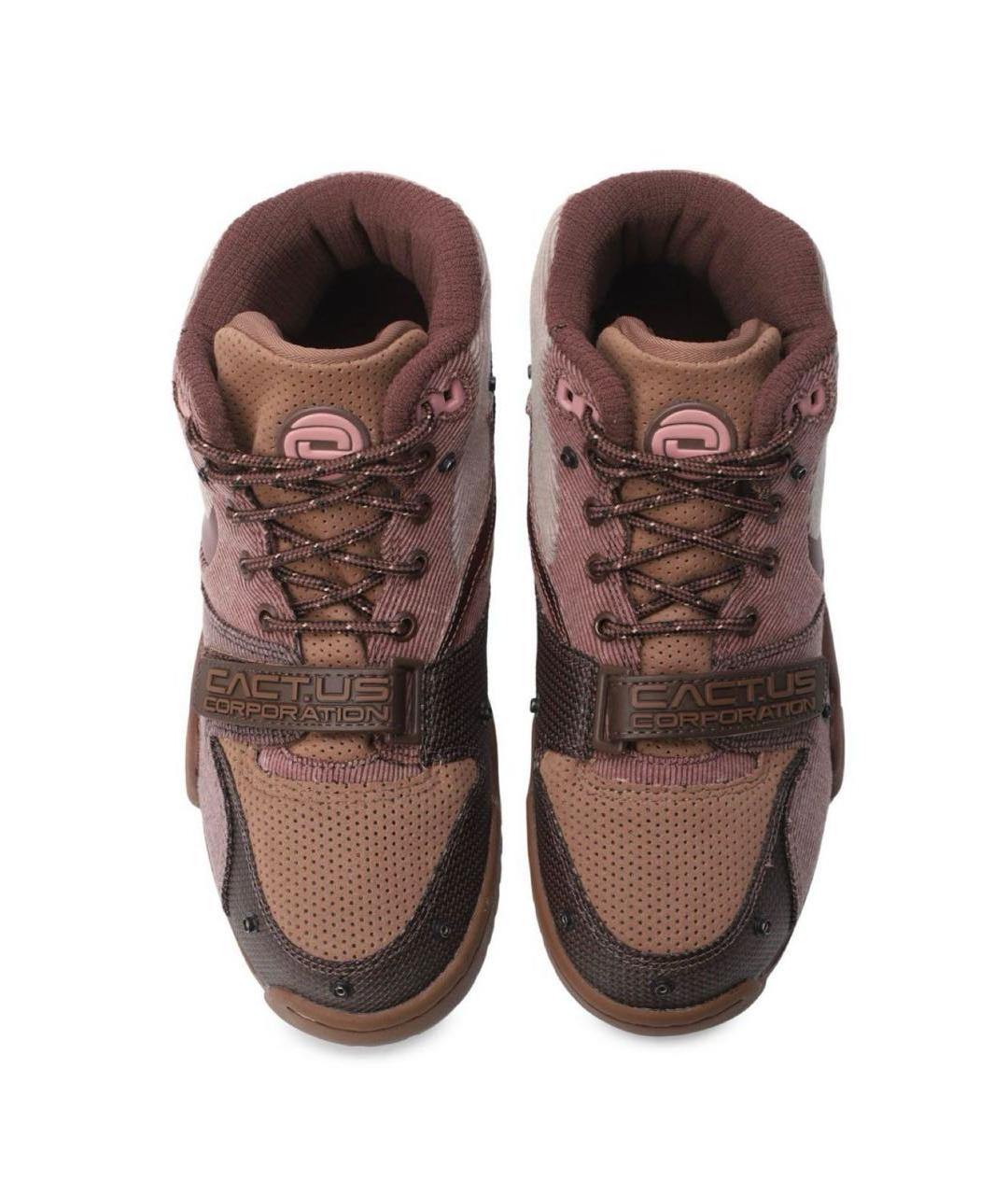 CACTUS JACK BY TRAVIS SCOTT Коричневые замшевые кроссовки, фото 2