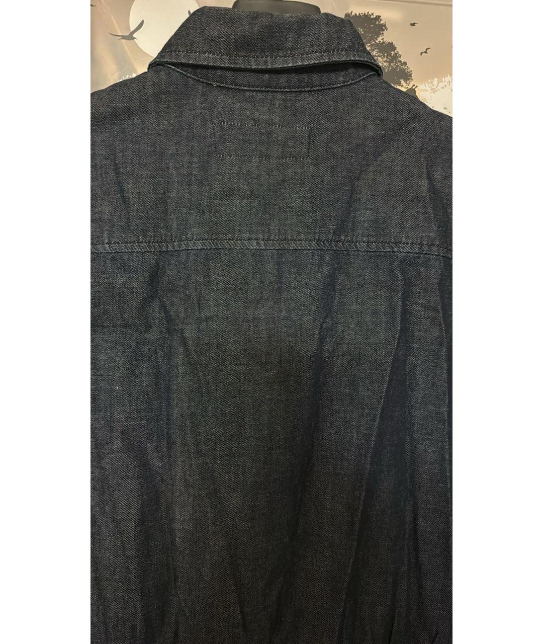 MAX MARA Темно-синее деним повседневное платье, фото 3