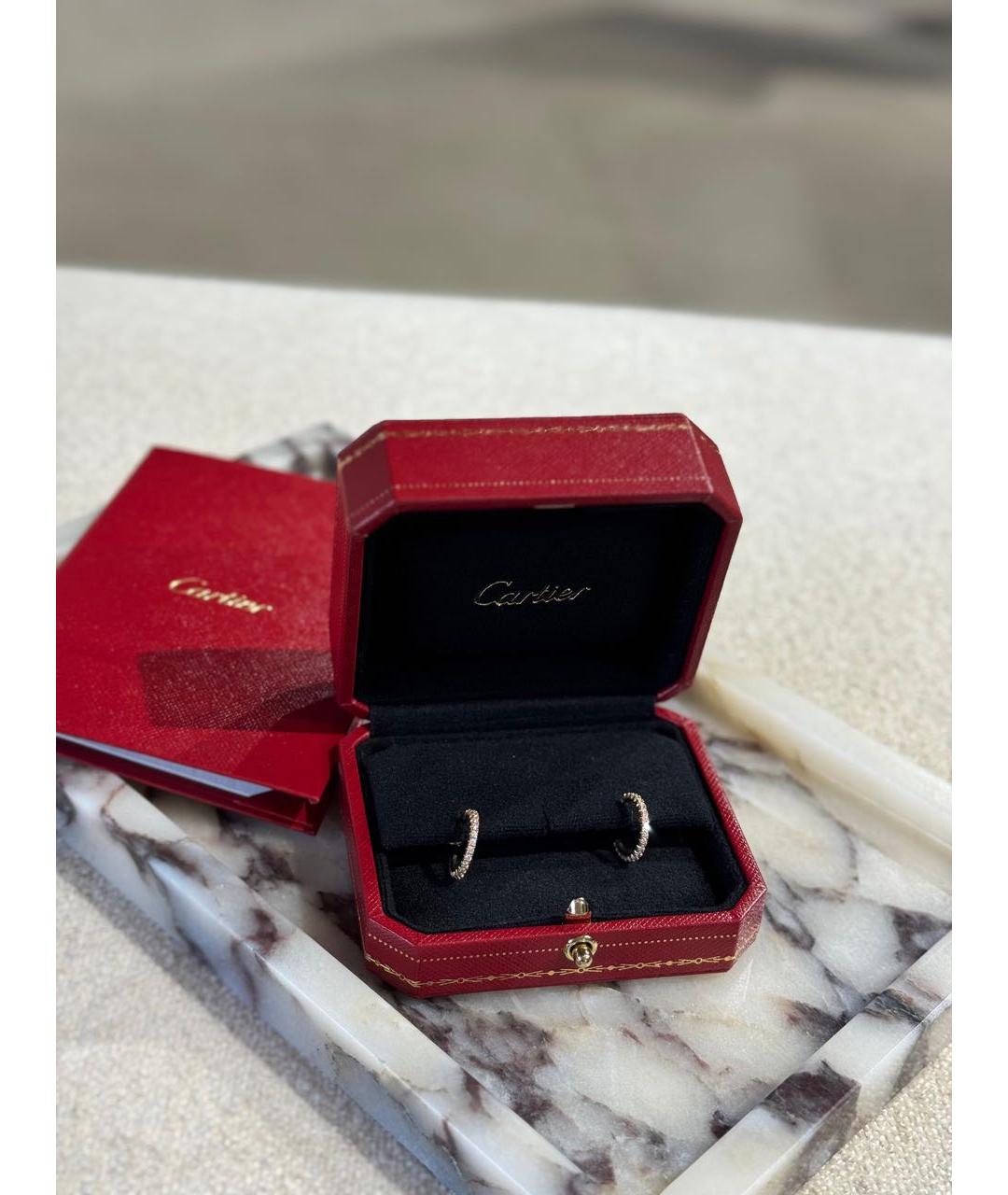 CARTIER Золотые серьги из желтого золота, фото 2