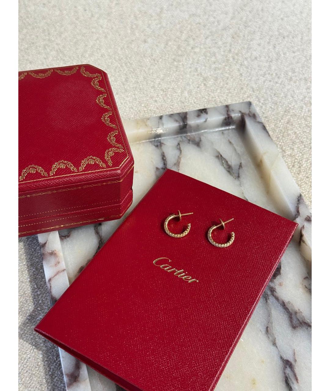 CARTIER Золотые серьги из желтого золота, фото 3