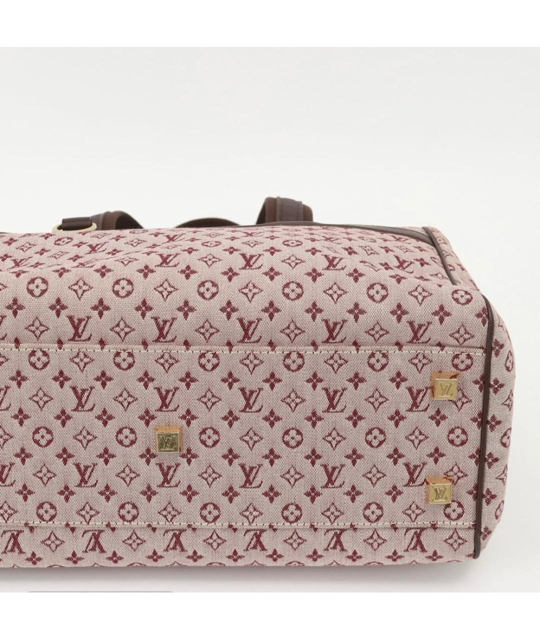 LOUIS VUITTON Розовая тканевая сумка с короткими ручками, фото 5