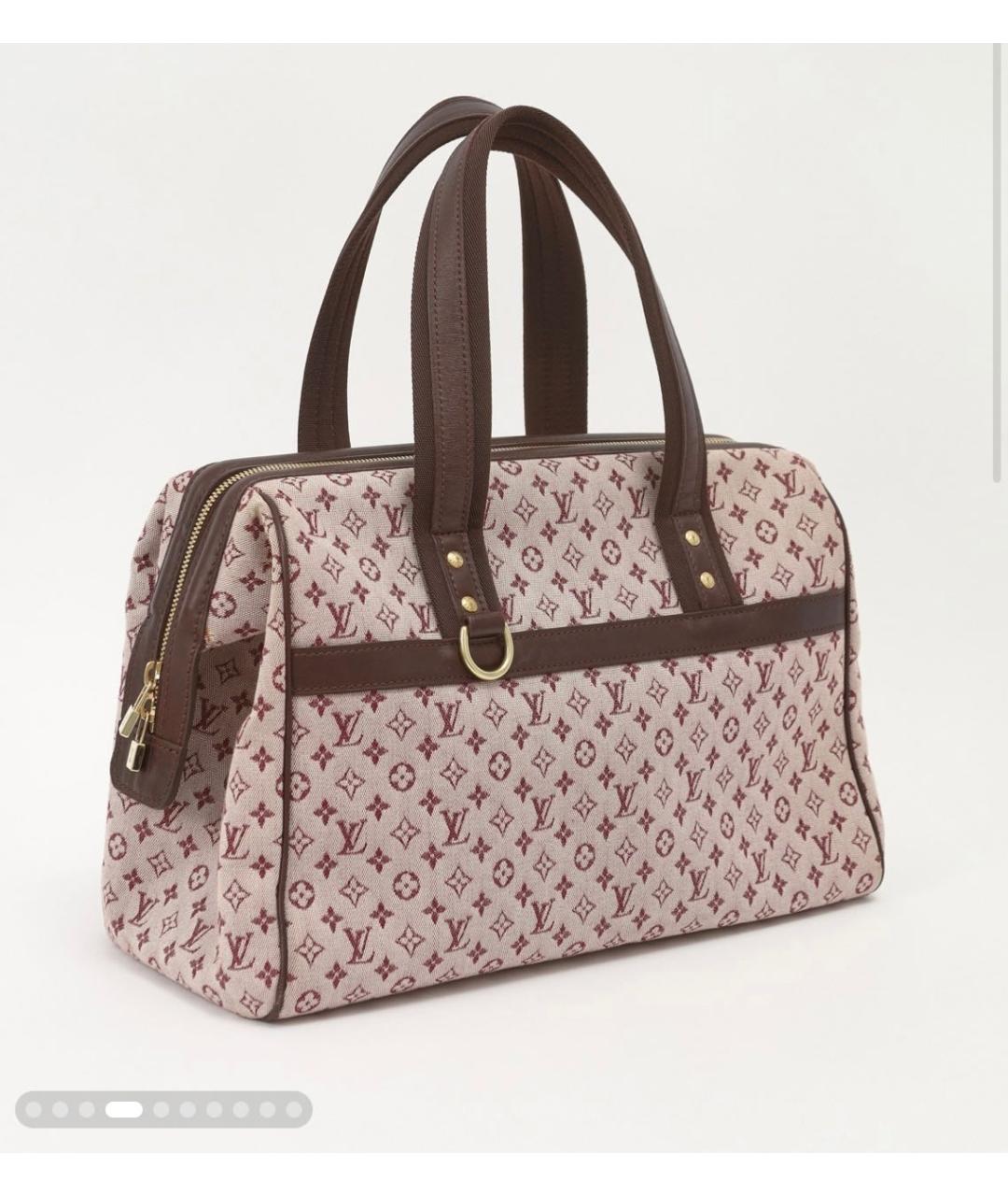 LOUIS VUITTON Розовая тканевая сумка с короткими ручками, фото 2