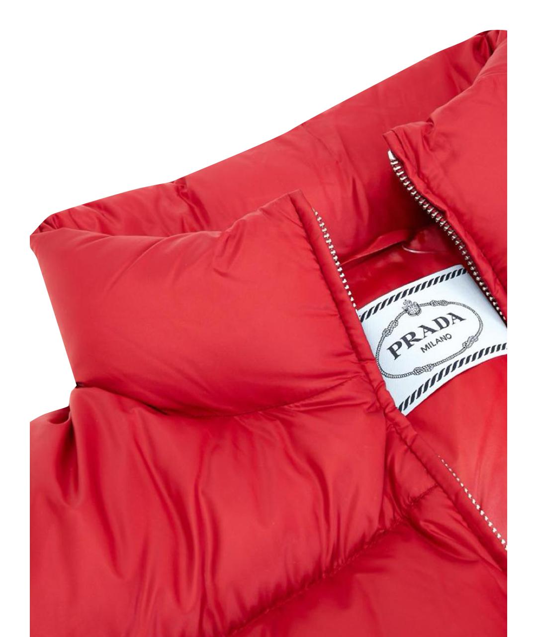 PRADA Красная полиэстеровая куртка, фото 11