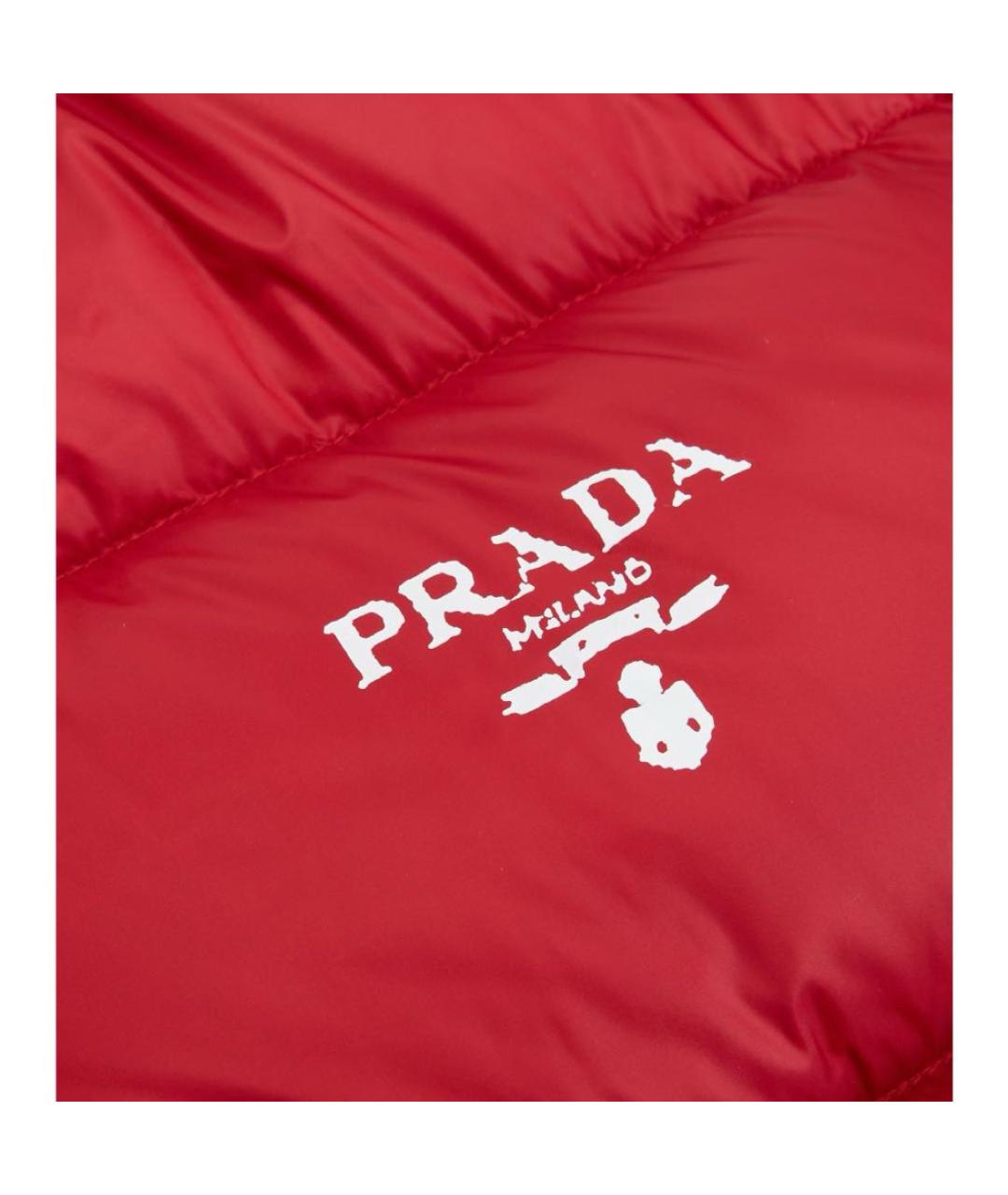 PRADA Красная полиэстеровая куртка, фото 4