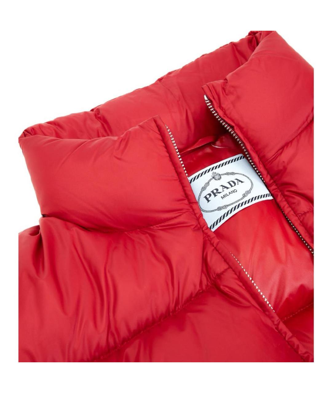 PRADA Красная полиэстеровая куртка, фото 3