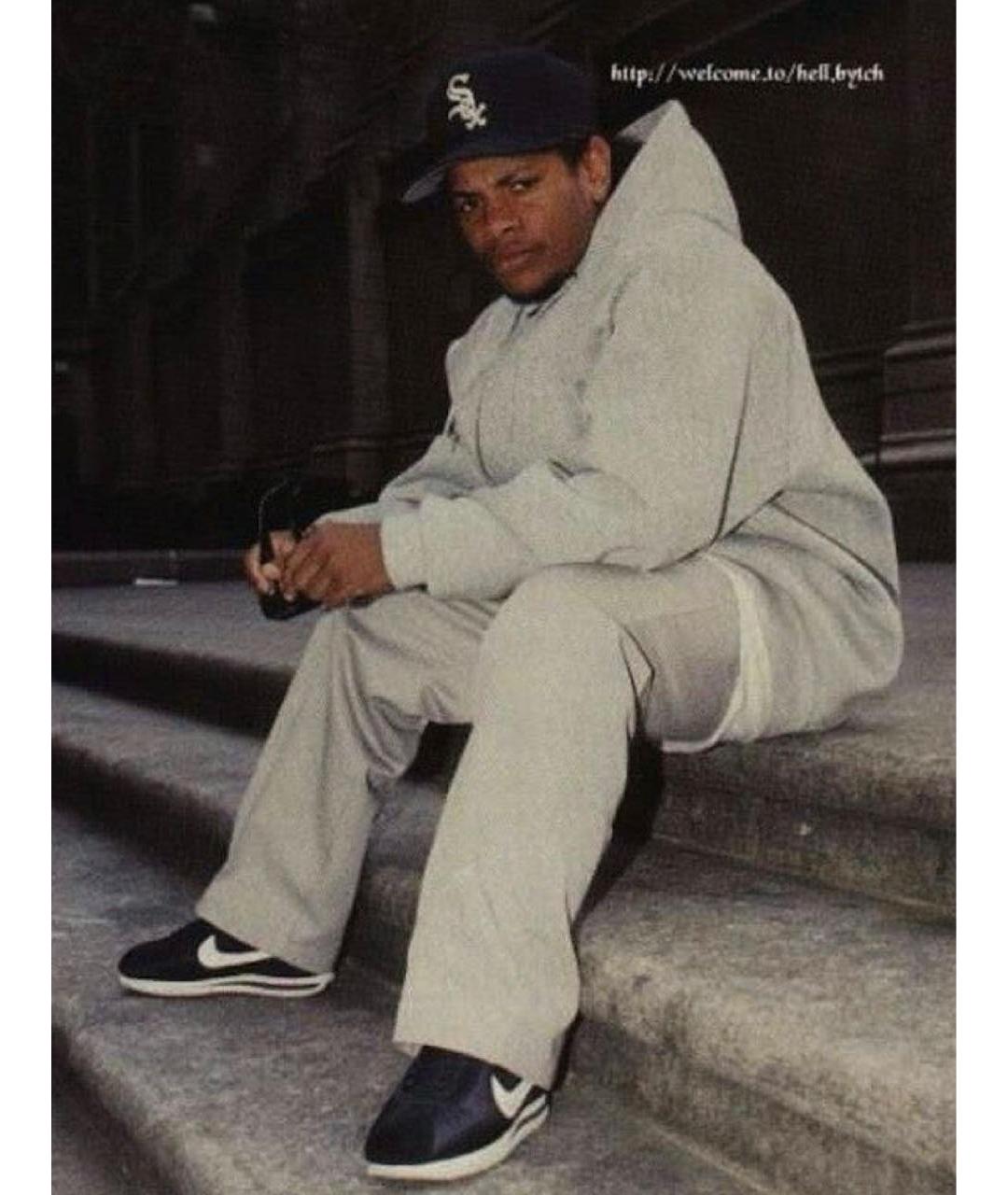 NIKE Черные кожаные низкие кроссовки / кеды, фото 6