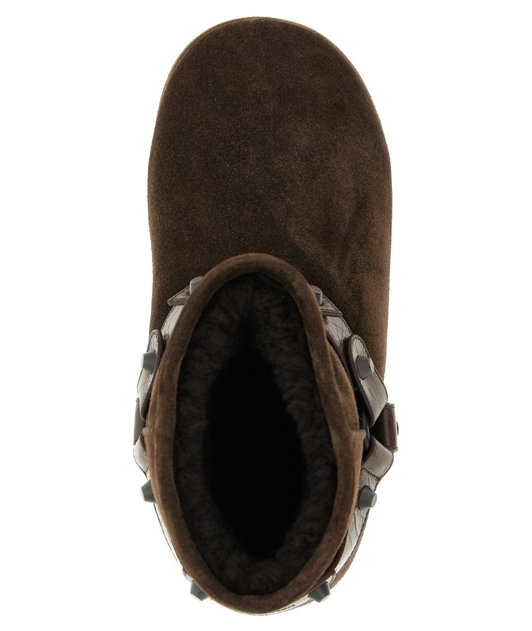 BALENCIAGA Коричневые замшевые ботинки, фото 4