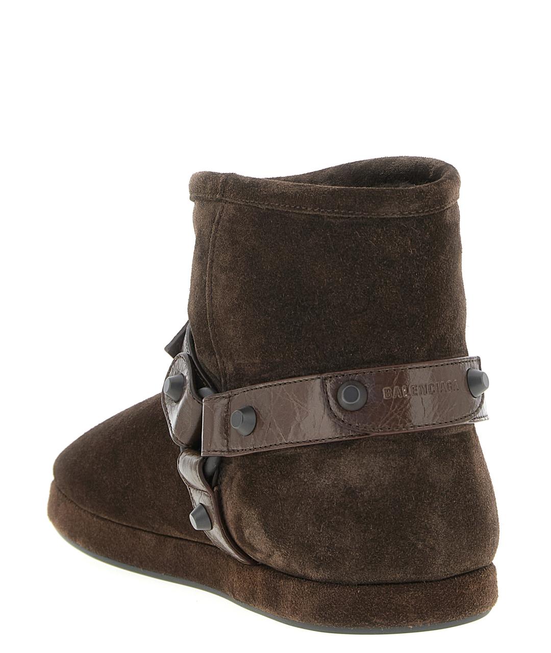 BALENCIAGA Коричневые замшевые ботинки, фото 3