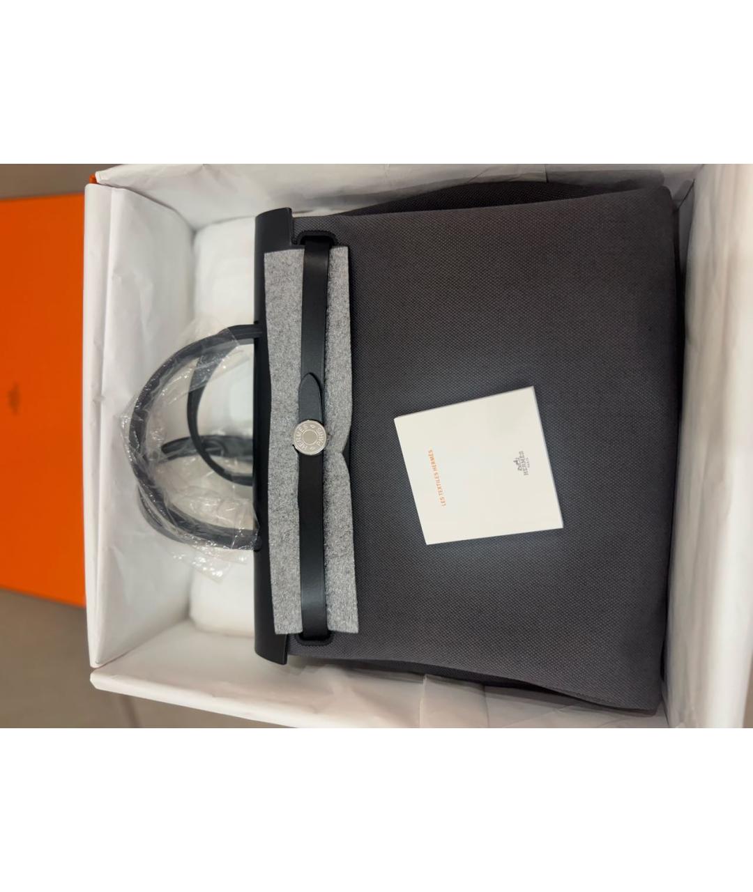 HERMES Черная кожаная сумка через плечо, фото 4