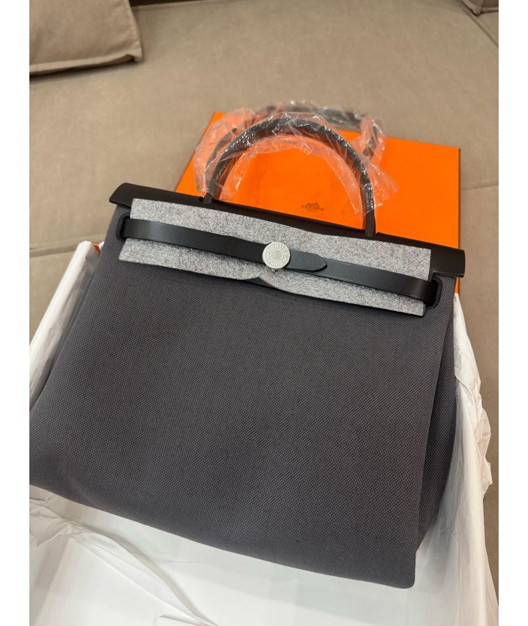 HERMES Черная кожаная сумка через плечо, фото 3