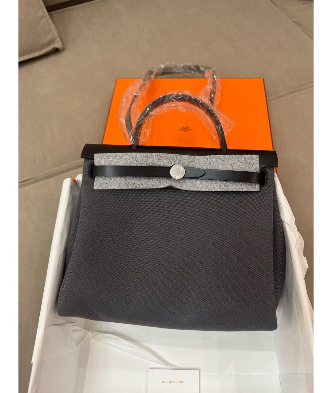 HERMES Черная кожаная сумка через плечо, фото 2