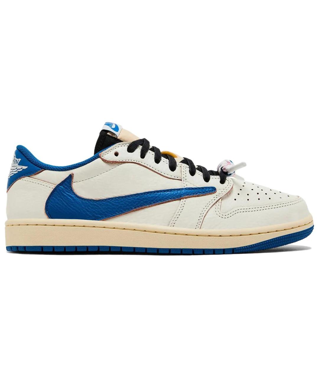 JORDAN Синие кожаные кроссовки, фото 1