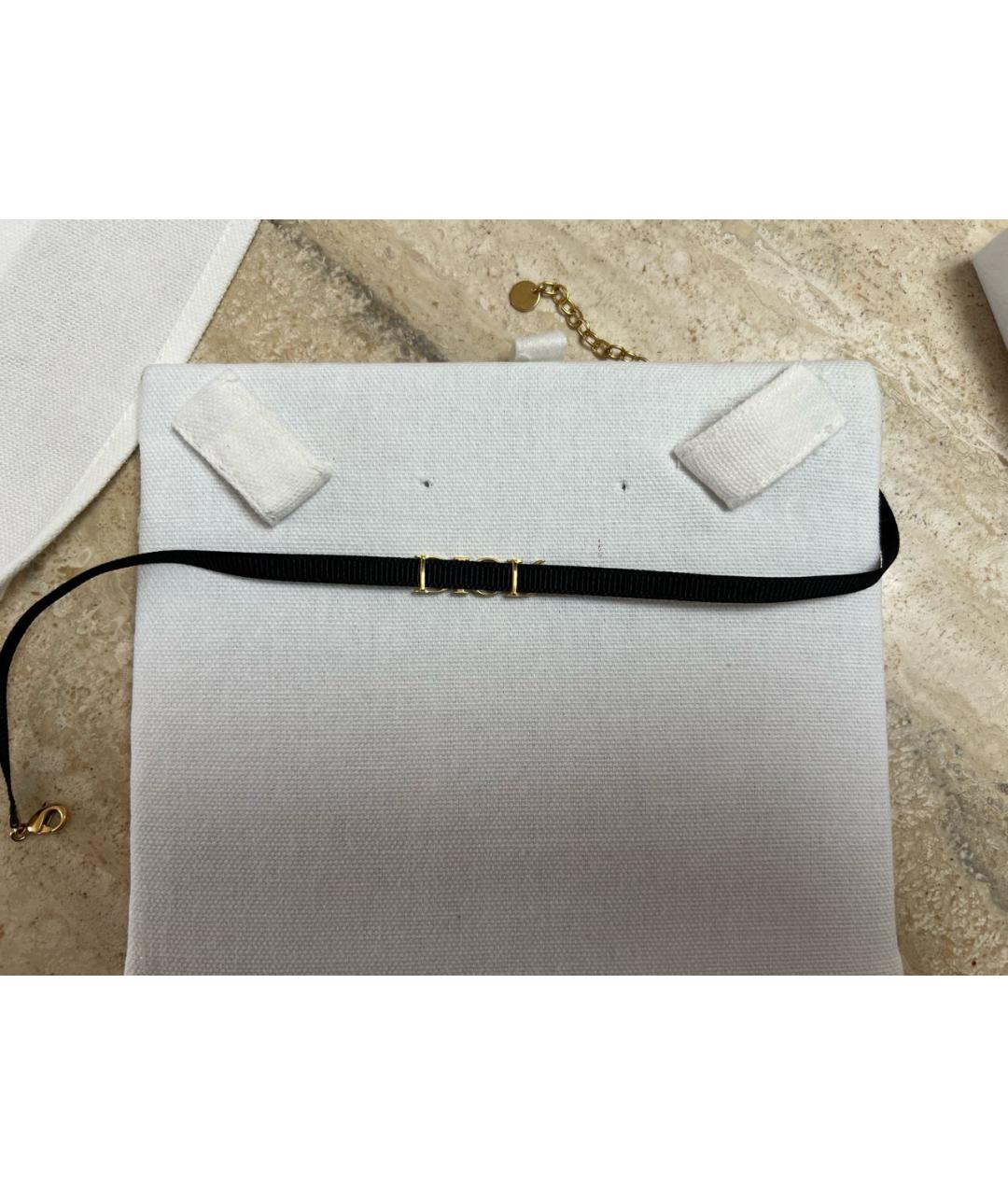 CHRISTIAN DIOR Черный металлический чокер, фото 3