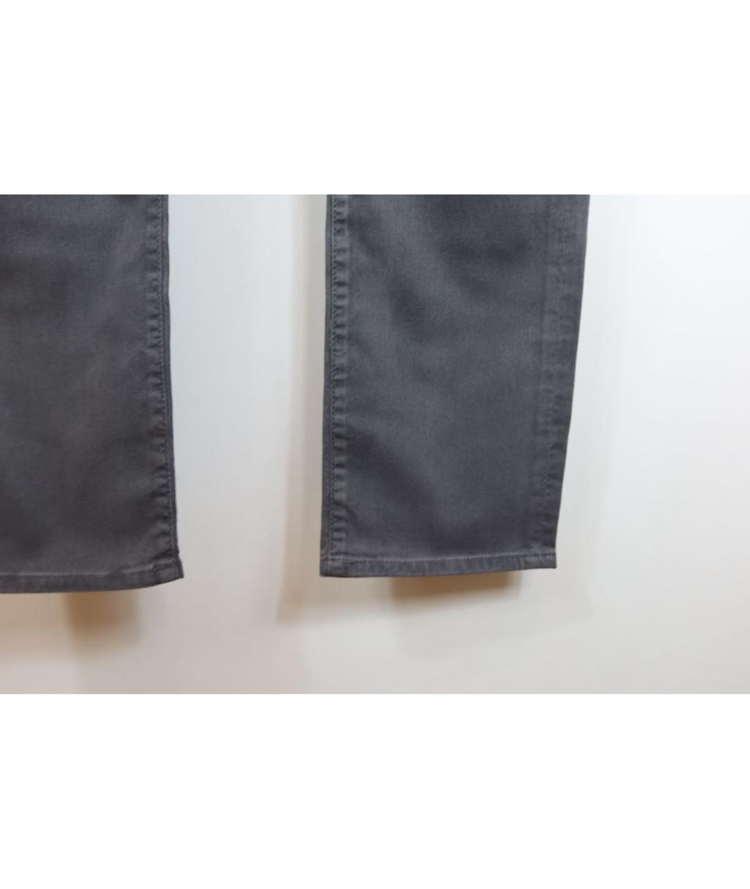 JACOB COHEN Серые хлопковые прямые джинсы, фото 3