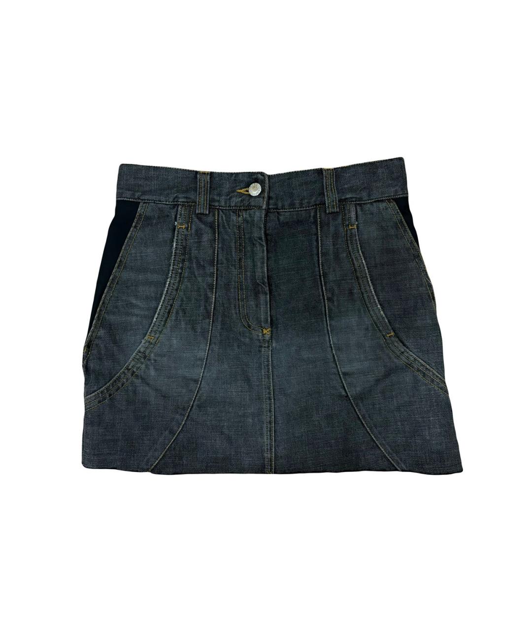 DOLCE&GABBANA Коричневая юбка мини, фото 5