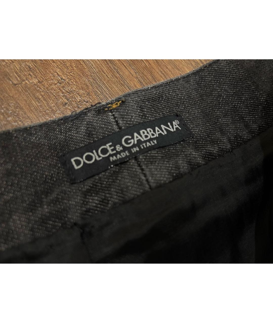 DOLCE&GABBANA Коричневая юбка мини, фото 4