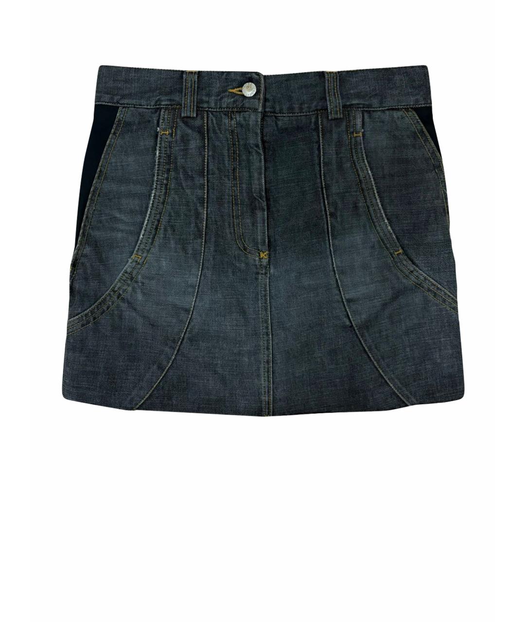 DOLCE&GABBANA Коричневая юбка мини, фото 1