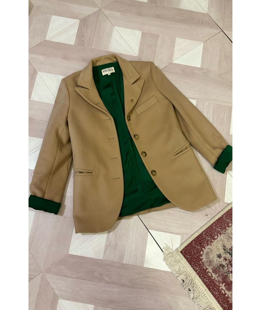 KENZO Бежевый жакет/пиджак, фото 2