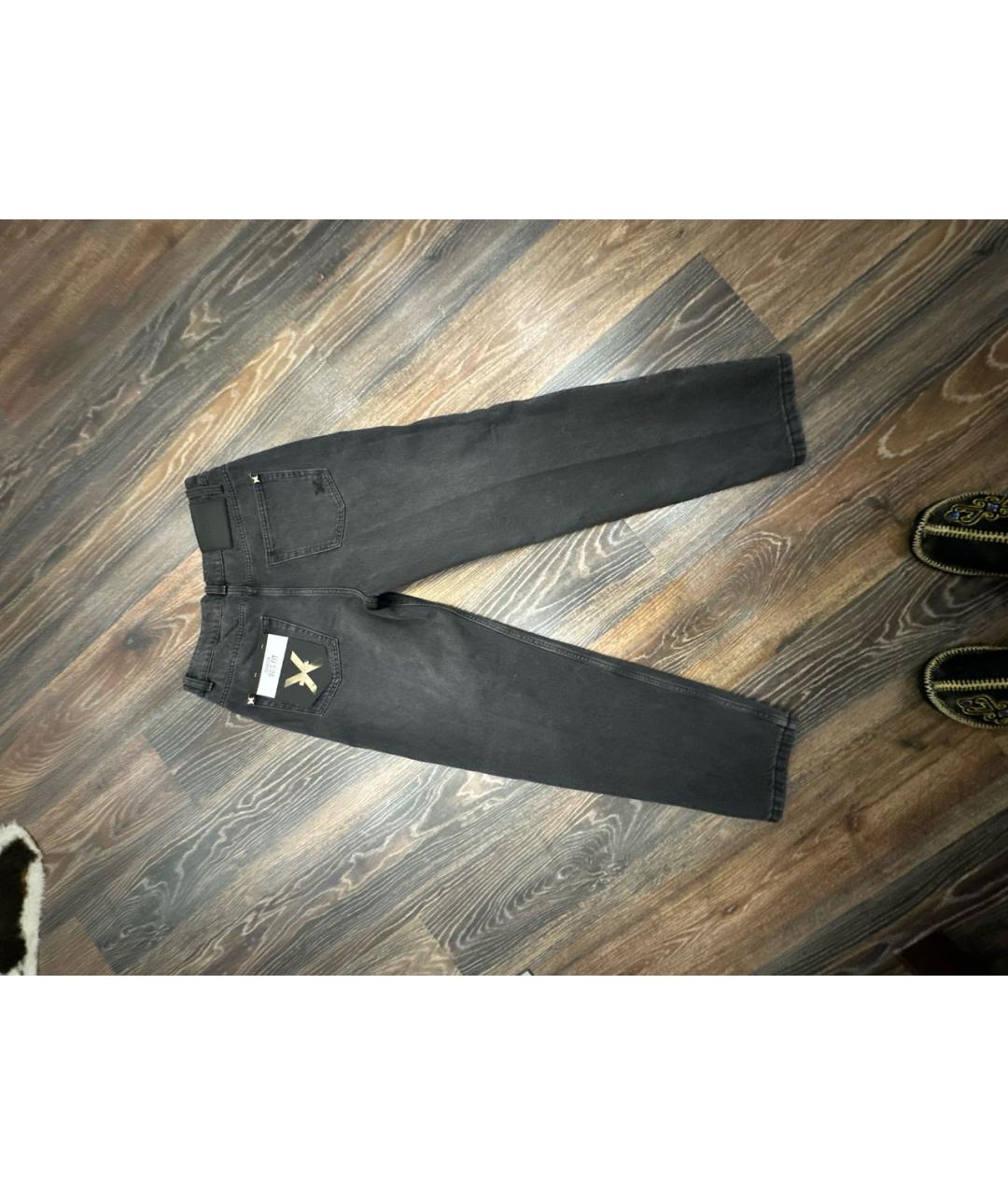 JOHN RICHMOND Черные хлопковые джинсы, фото 2