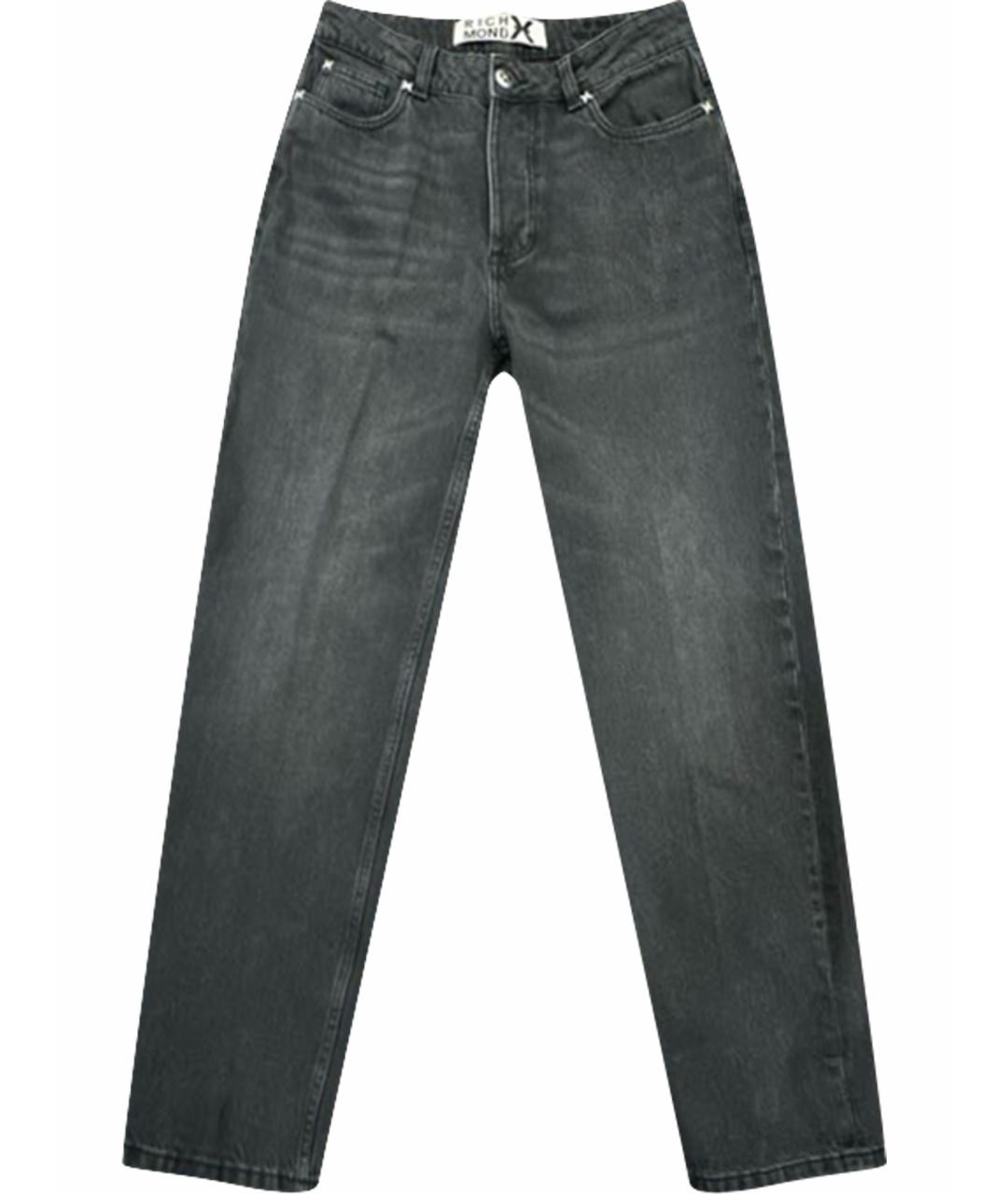 JOHN RICHMOND Черные хлопковые джинсы, фото 1