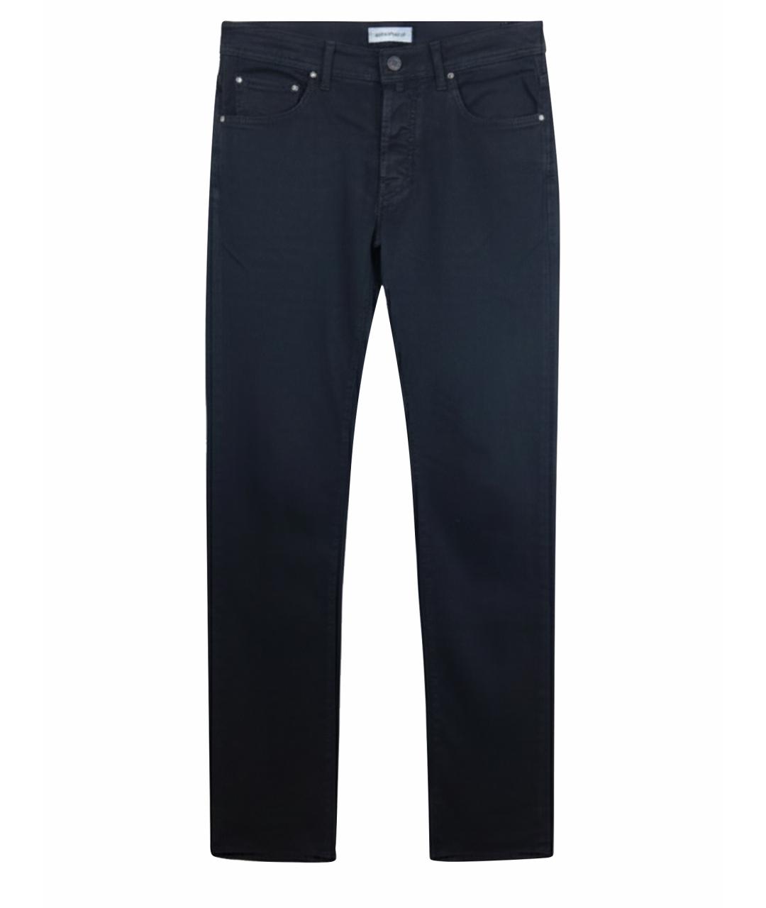 JACOB COHEN Черные хлопковые прямые джинсы, фото 1