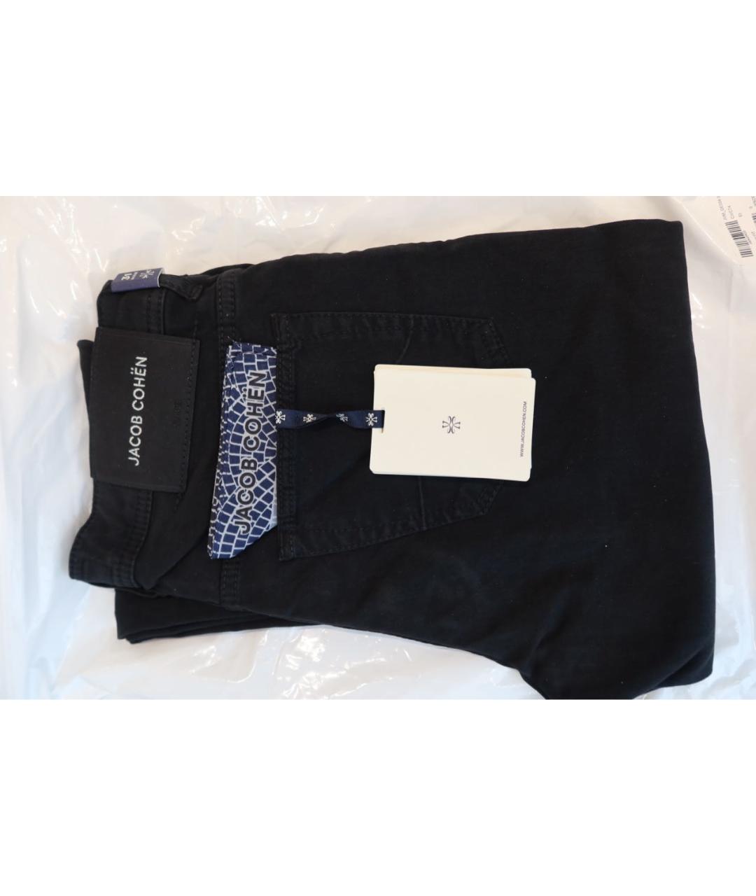 JACOB COHEN Черные хлопковые прямые джинсы, фото 8